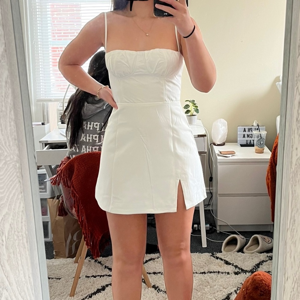 Hello Molly “Looking For A Good Time” Dress White